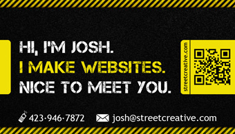 Street Creative Business Card Back